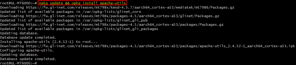 Install htpasswd